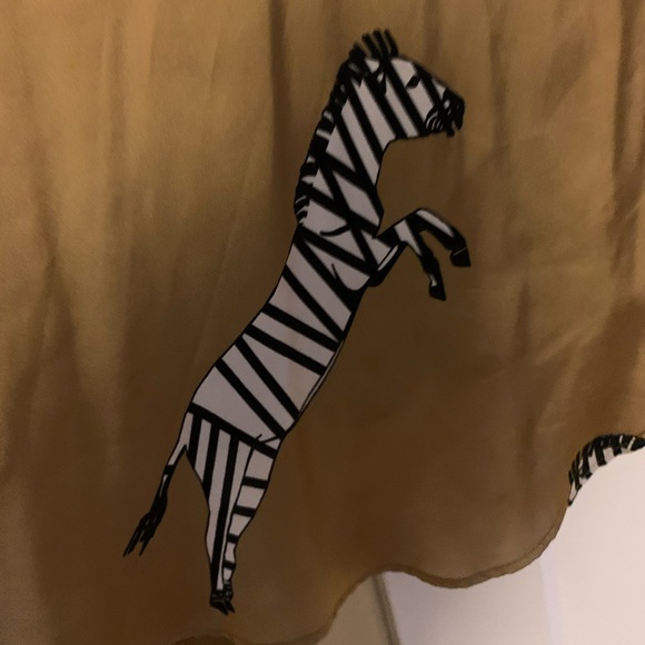 Suki So gold zebra wrap skirt - Picture 6 of 8